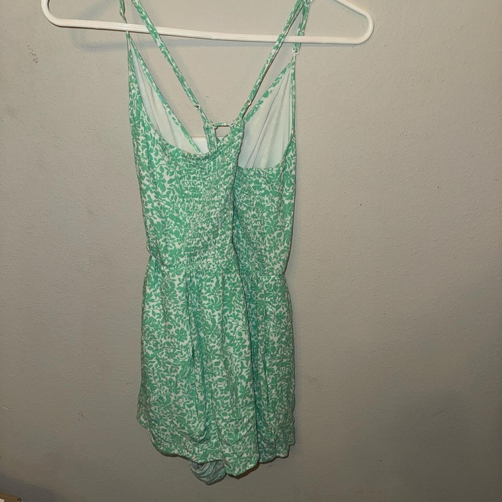 American Eagle Green Floral Dress - Picture 2 of 4
